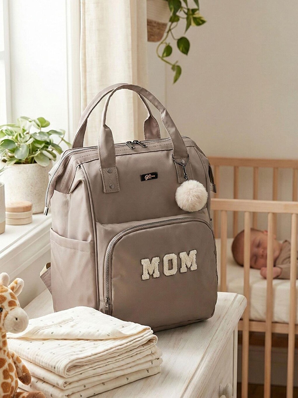 Go Bag Zeina Anne Bebek Bakım Çantası - Bej-3