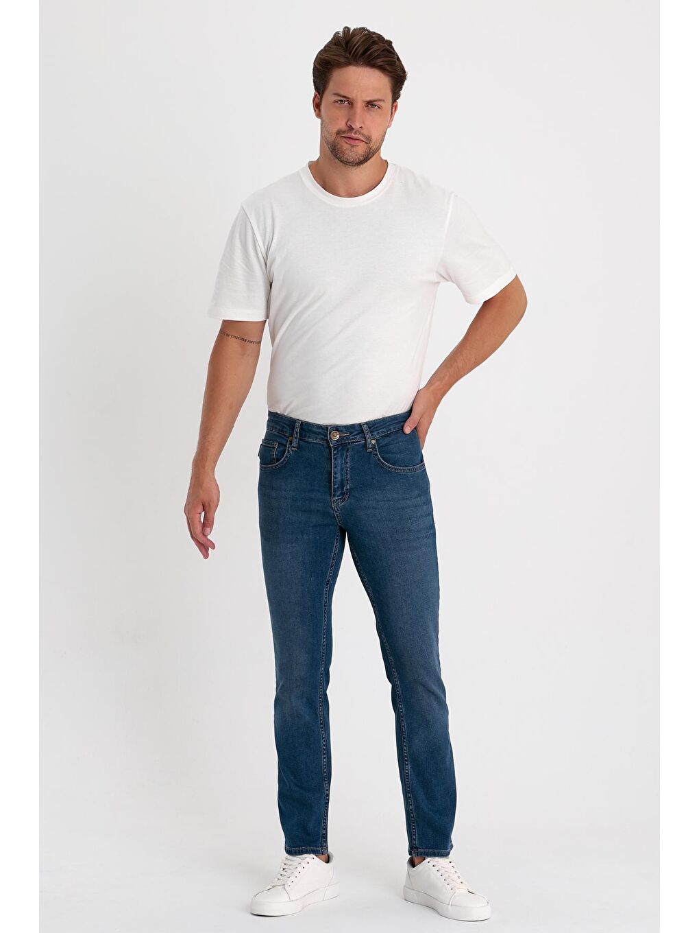 Rodi Koyu Petrol Erkek Jean Pantolon Slimfit Arjen 643 - 1