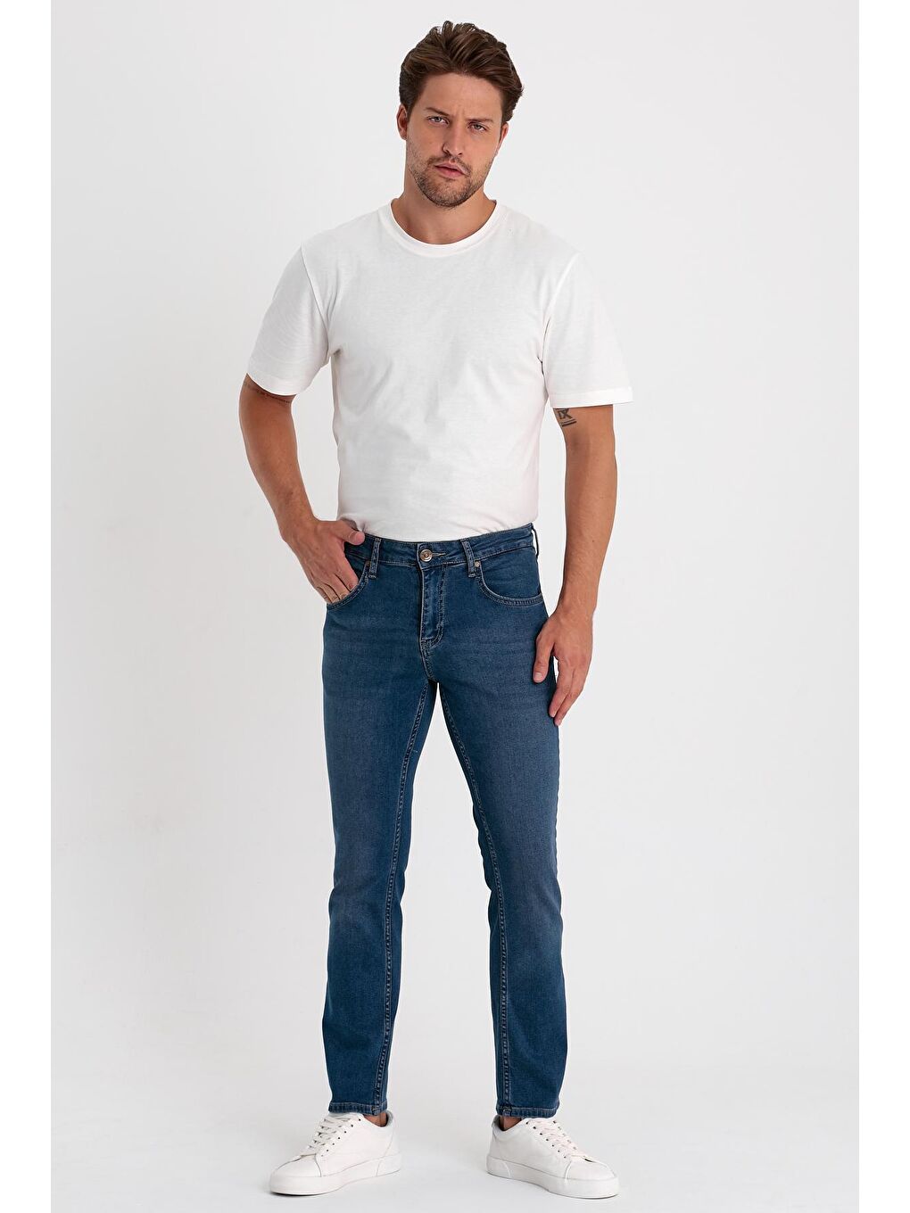 Rodi Koyu Petrol Erkek Jean Pantolon Slimfit Arjen 643 - 3