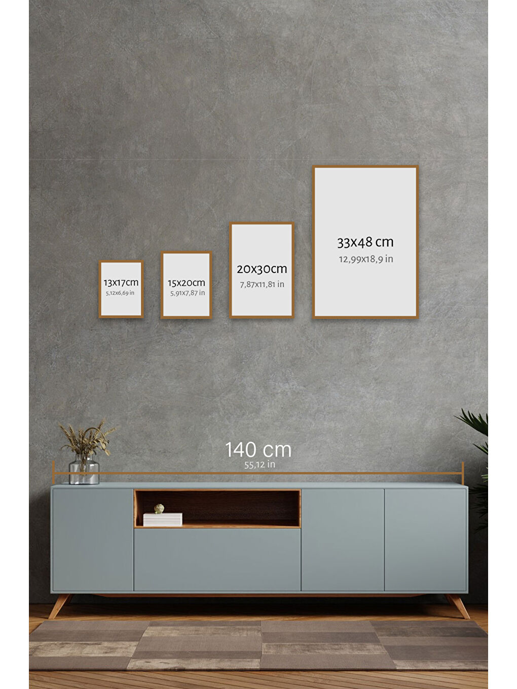 Beyaz 3 Parça Çerçeve Görünümlü Mdf Tablo Seti - 3ARTAVESSA1-1520-1