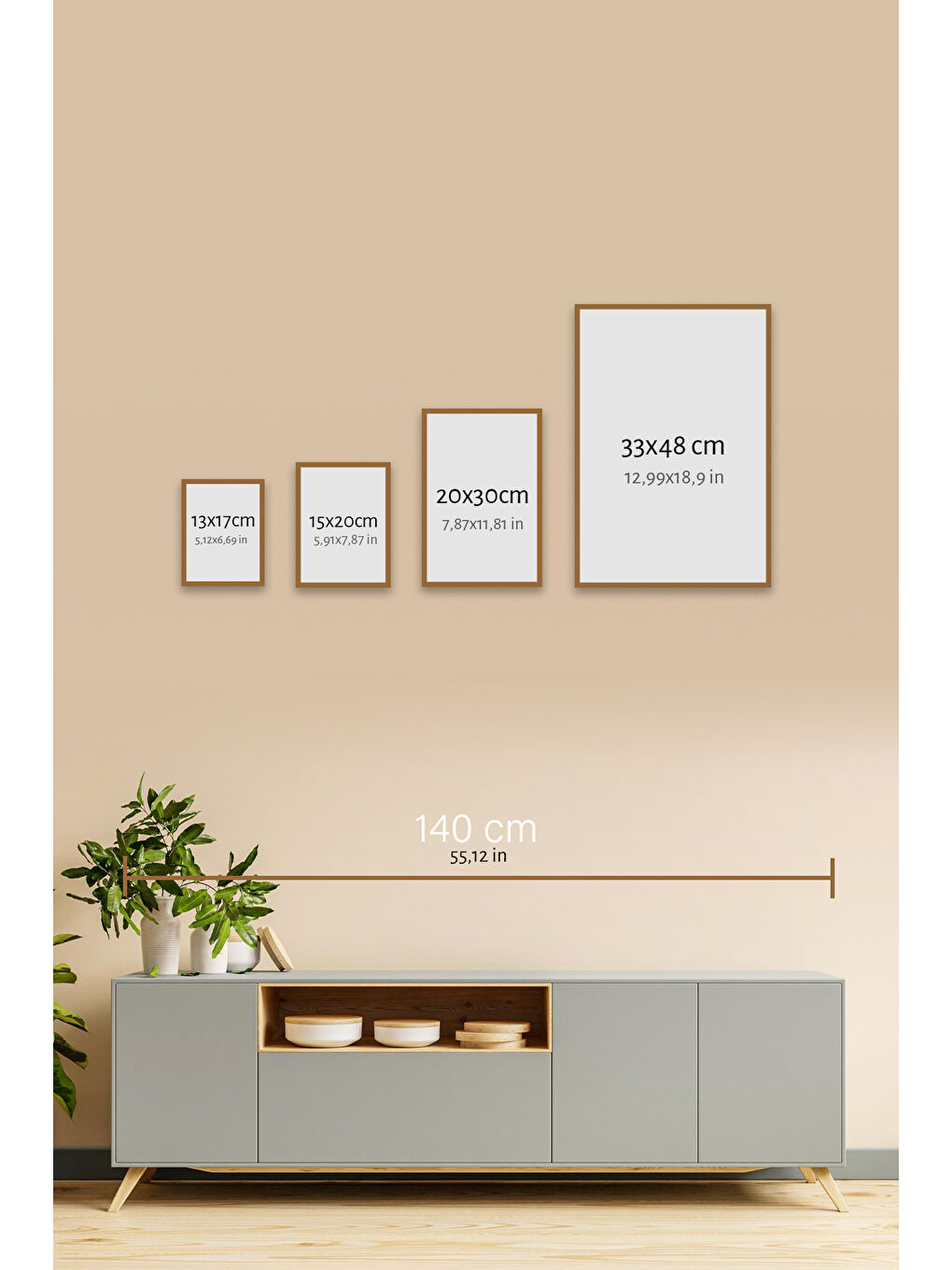 Beyaz 3 Parça Çerçeve Görünümlü Mdf Tablo Seti - 3ARTAVESSA2-1317-1