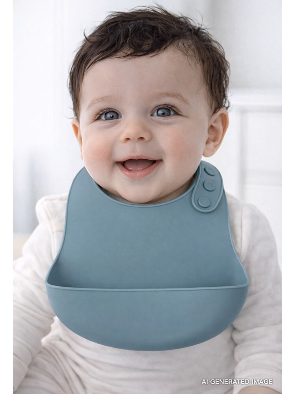 Mini Silikon Önlük Mint-0