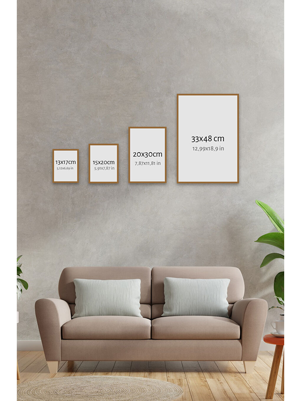 Beyaz 3 Parça Çerçeve Görünümlü Mdf Tablo Seti - 3ARTAVESSA3-3348-1