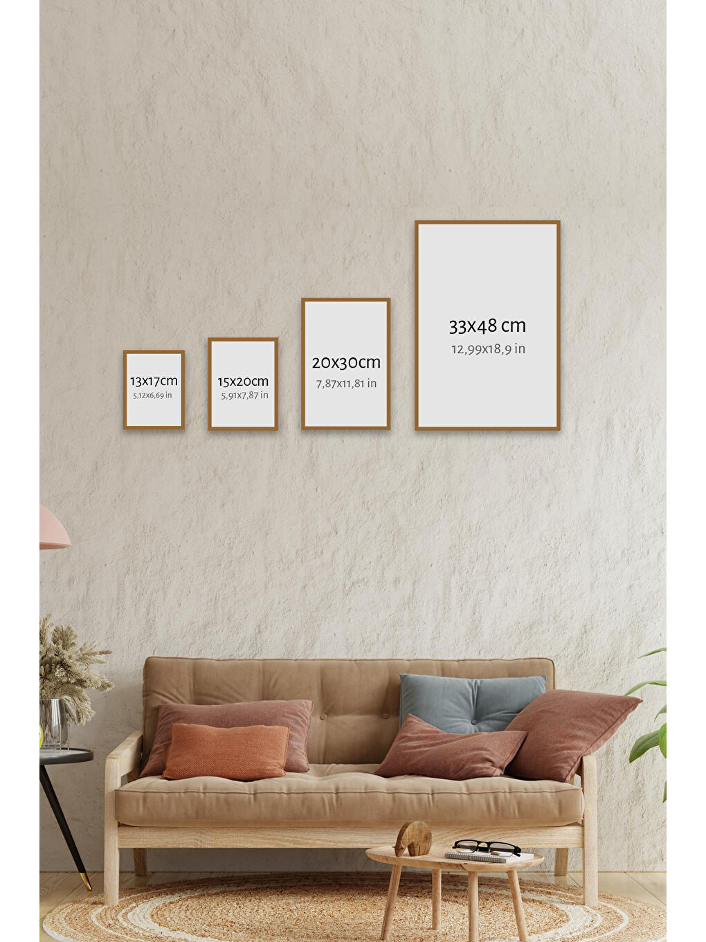 Beyaz 3 Parça Çerçeve Görünümlü Mdf Tablo Seti - 3ARTAVESSA4-1520-1