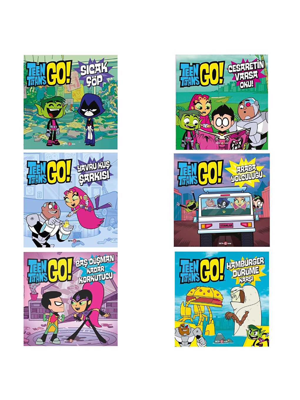 Teen Titans Go 6 Kitap Full Set