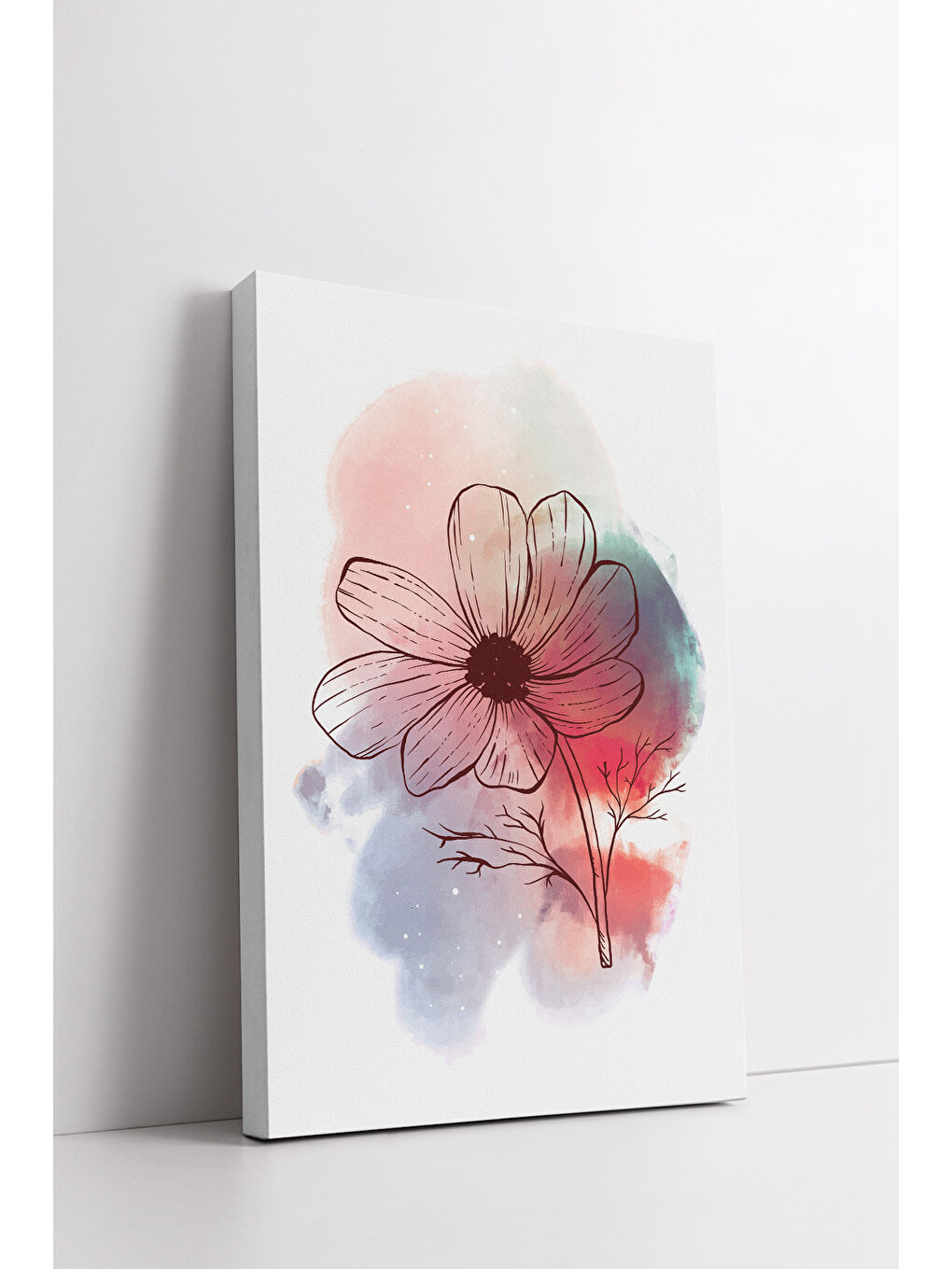 Beyaz Dekoratif 3 Parça Kanvas Tablo - 3CNVS11 - 50 x 70-1