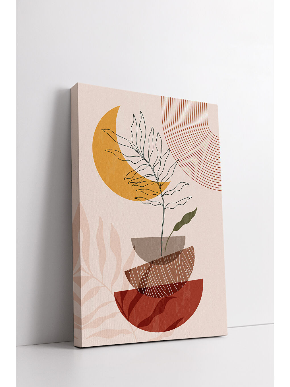 Beyaz Dekoratif 3 Parça Kanvas Tablo - 3CNVS12 - 50 x 70-3