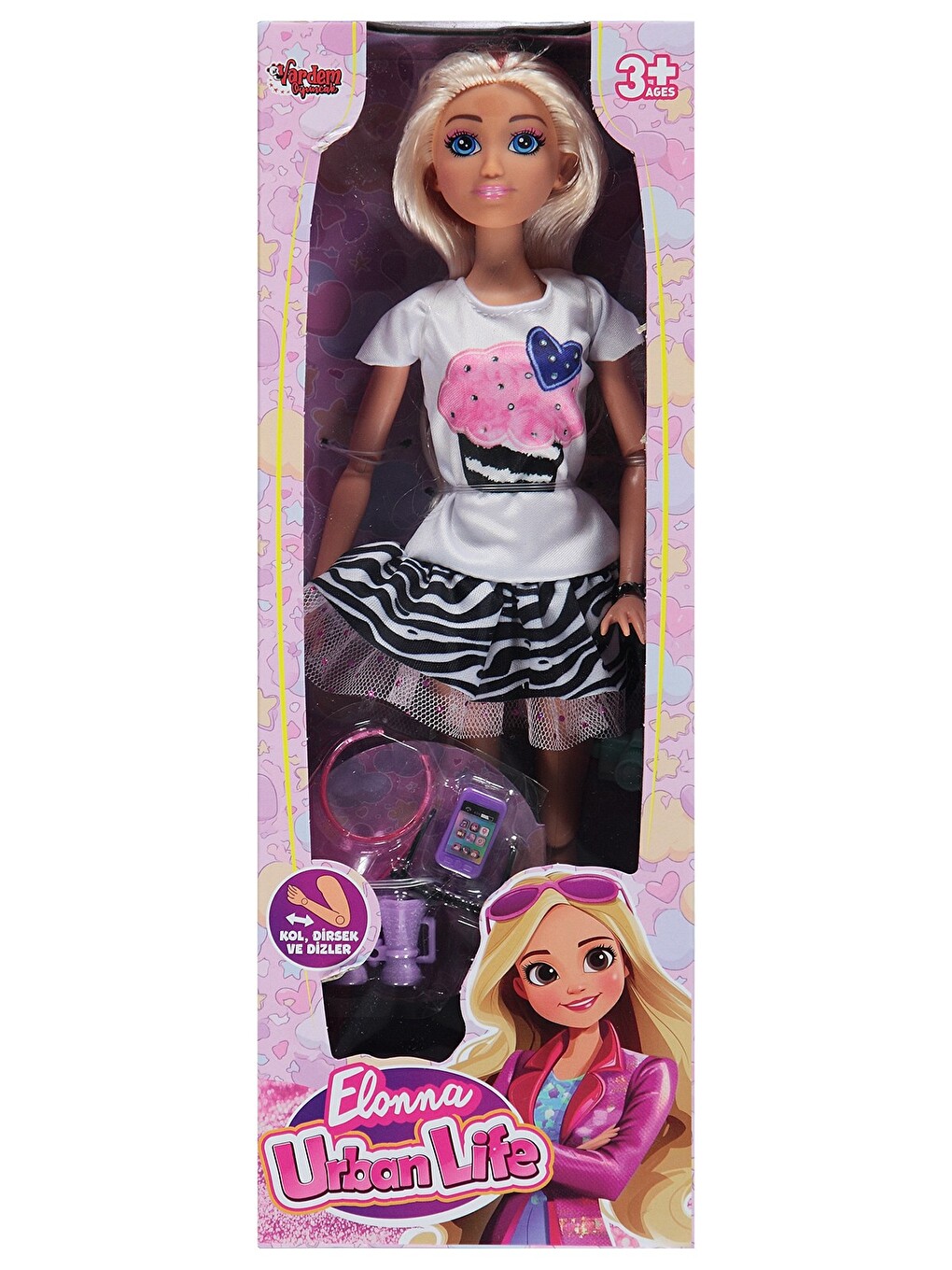 Kutulu 29 Cm 4 Asorti Aksesuarlı Bebek - Siyah