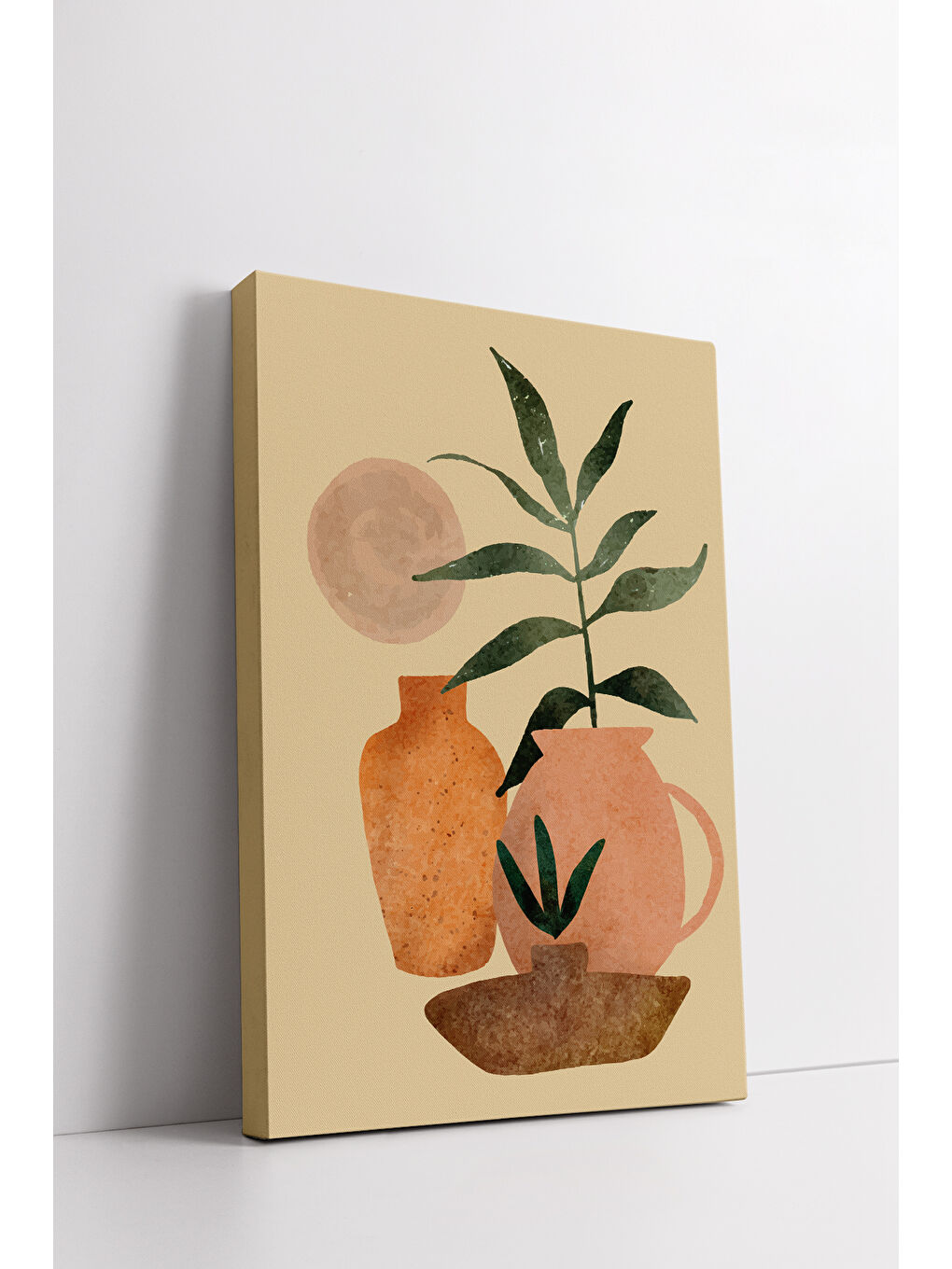 Beyaz Dekoratif 3 Parça Kanvas Tablo - 3CNVS19 - 40 x 60-2