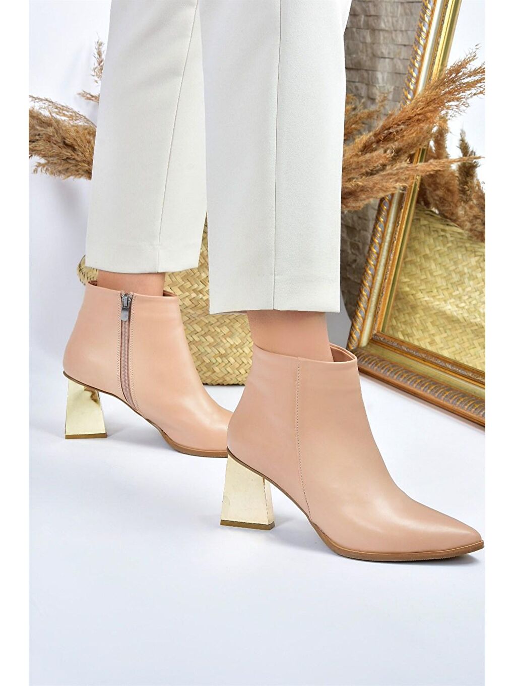 Bej L8202003 Ten Kadın Bot-1