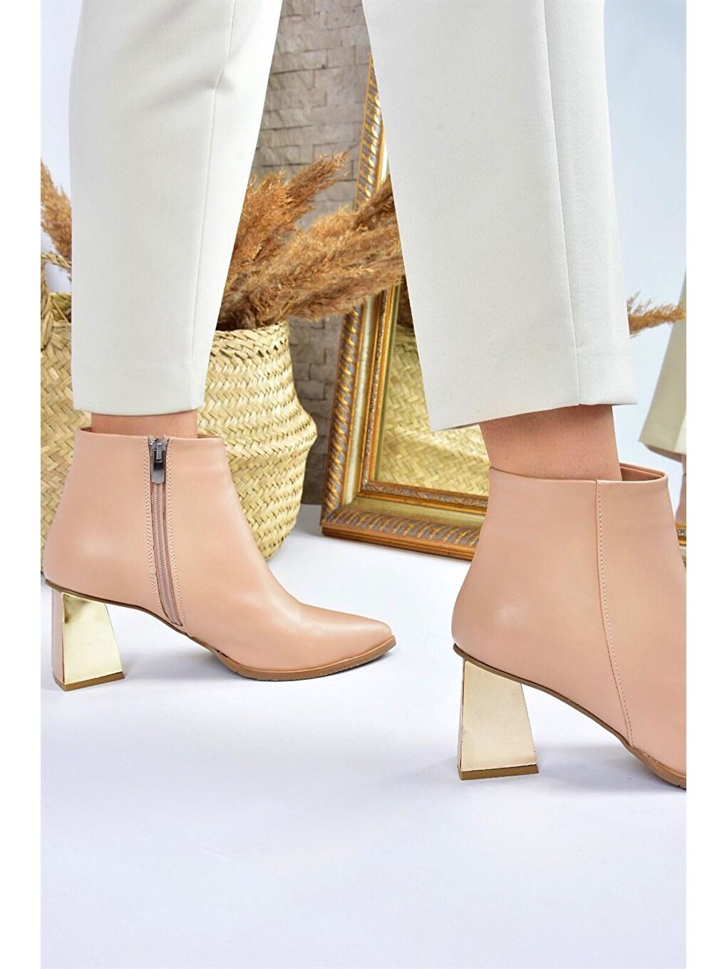 Bej L8202003 Ten Kadın Bot-2