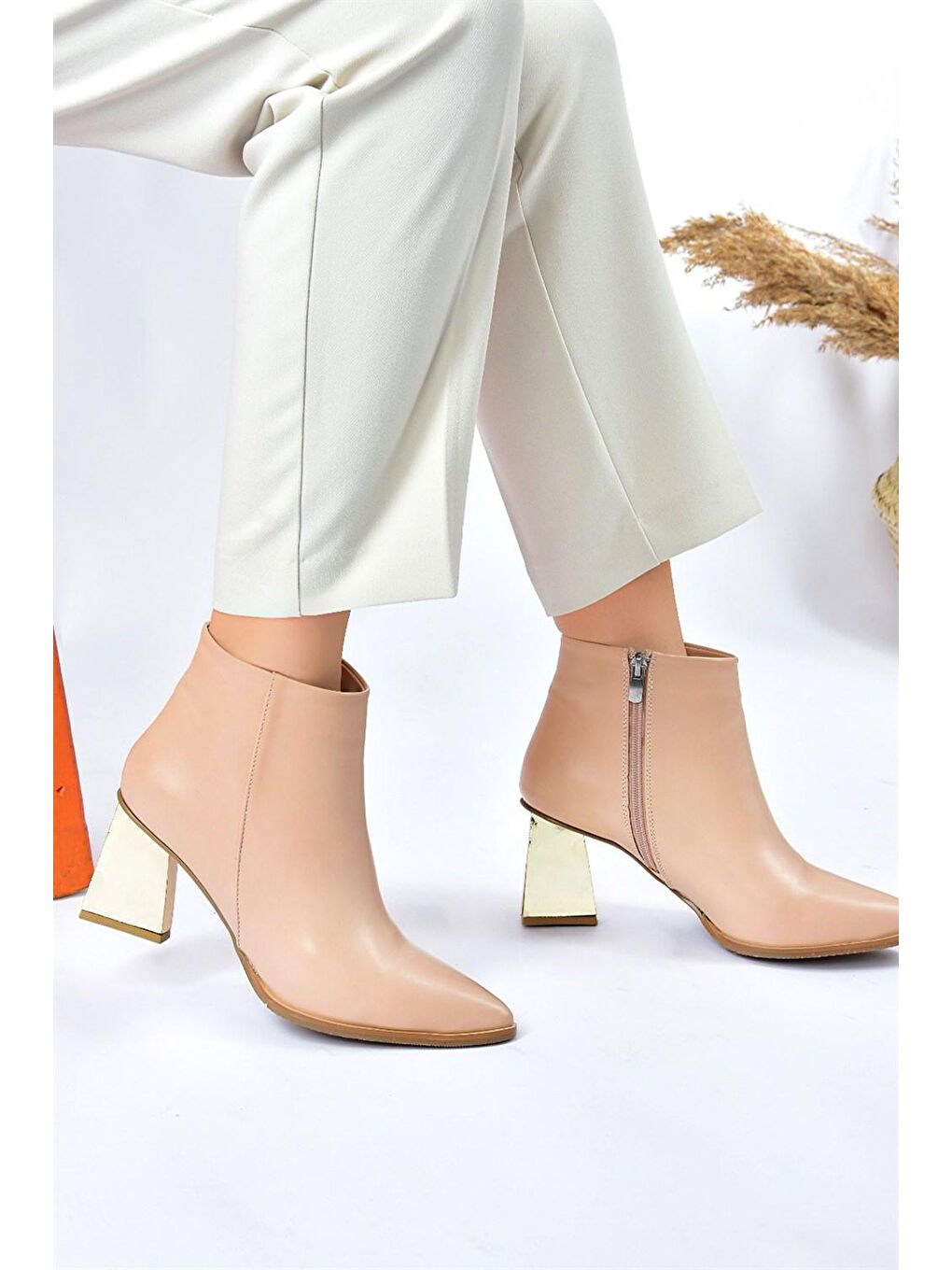 Bej L8202003 Ten Kadın Bot-3