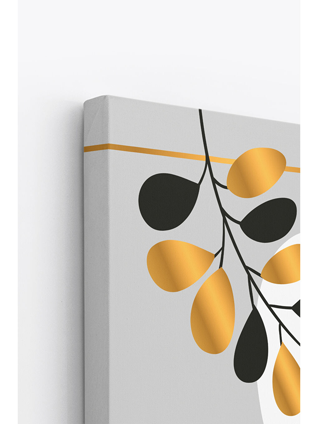 Beyaz Dekoratif 3 Parça Kanvas Tablo - 3CNVS3 - 30 x 40-4