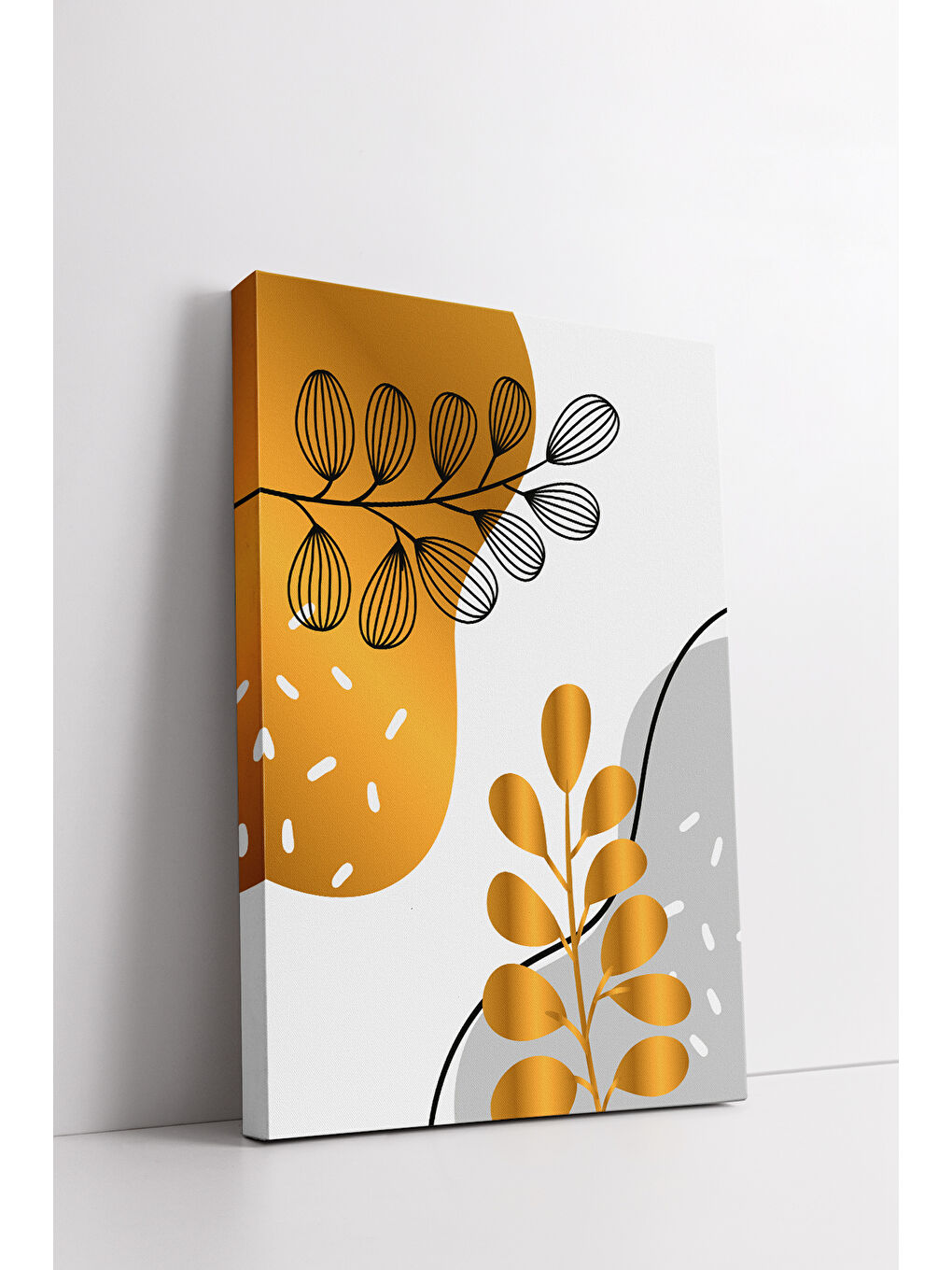 Beyaz Dekoratif 3 Parça Kanvas Tablo - 3CNVS3 - 50 x 70-2