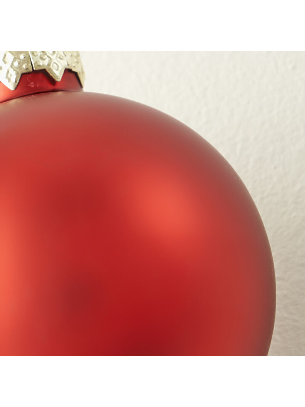 Christmas Yılbaşı Süsü 12'li Kırmızı (6 cm)-4