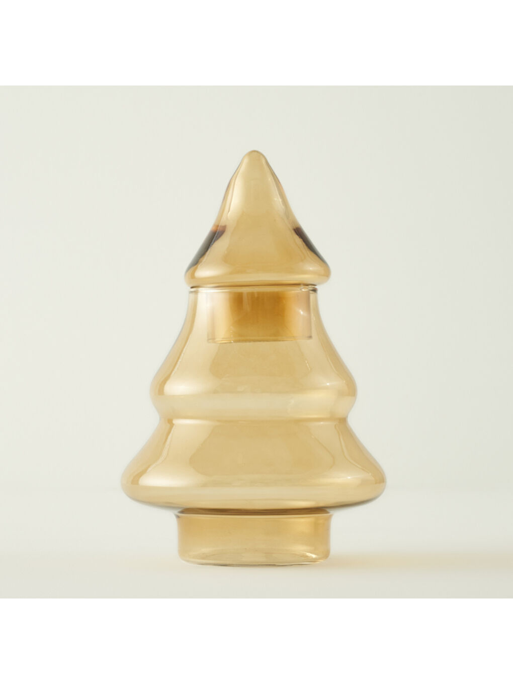 Turuncu Pine Tree Yılbaşı Dekoratif Obje Amber (18x26 cm)