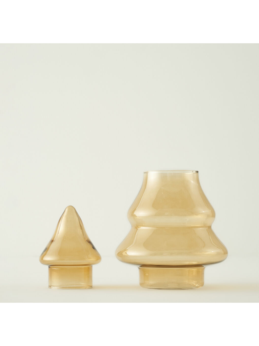 Turuncu Pine Tree Yılbaşı Dekoratif Obje Amber (18x26 cm)-3