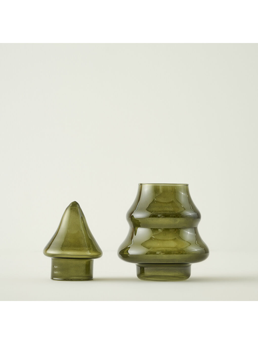 Pine Yılbaşı Dekoratif Obje Koyu Yeşil (16x24 cm )-3