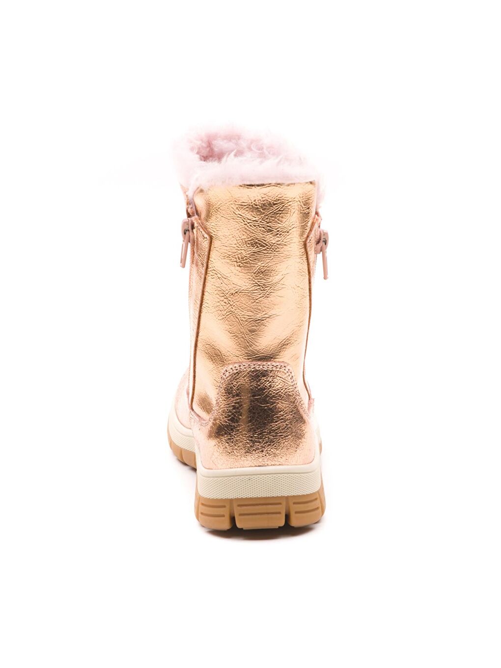 Pembe Kız Çocuk Pudra Deri Ortopedik Desteli Çocuk Çizme-2