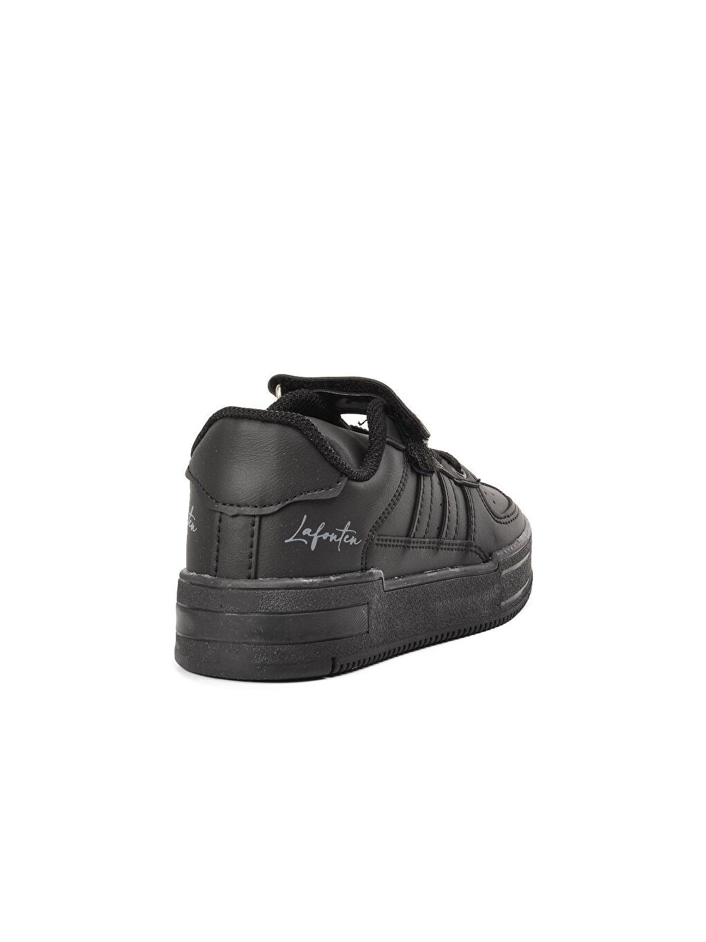 Siyah Cırtlı Erkek Çocuk Sneaker 715-P-2