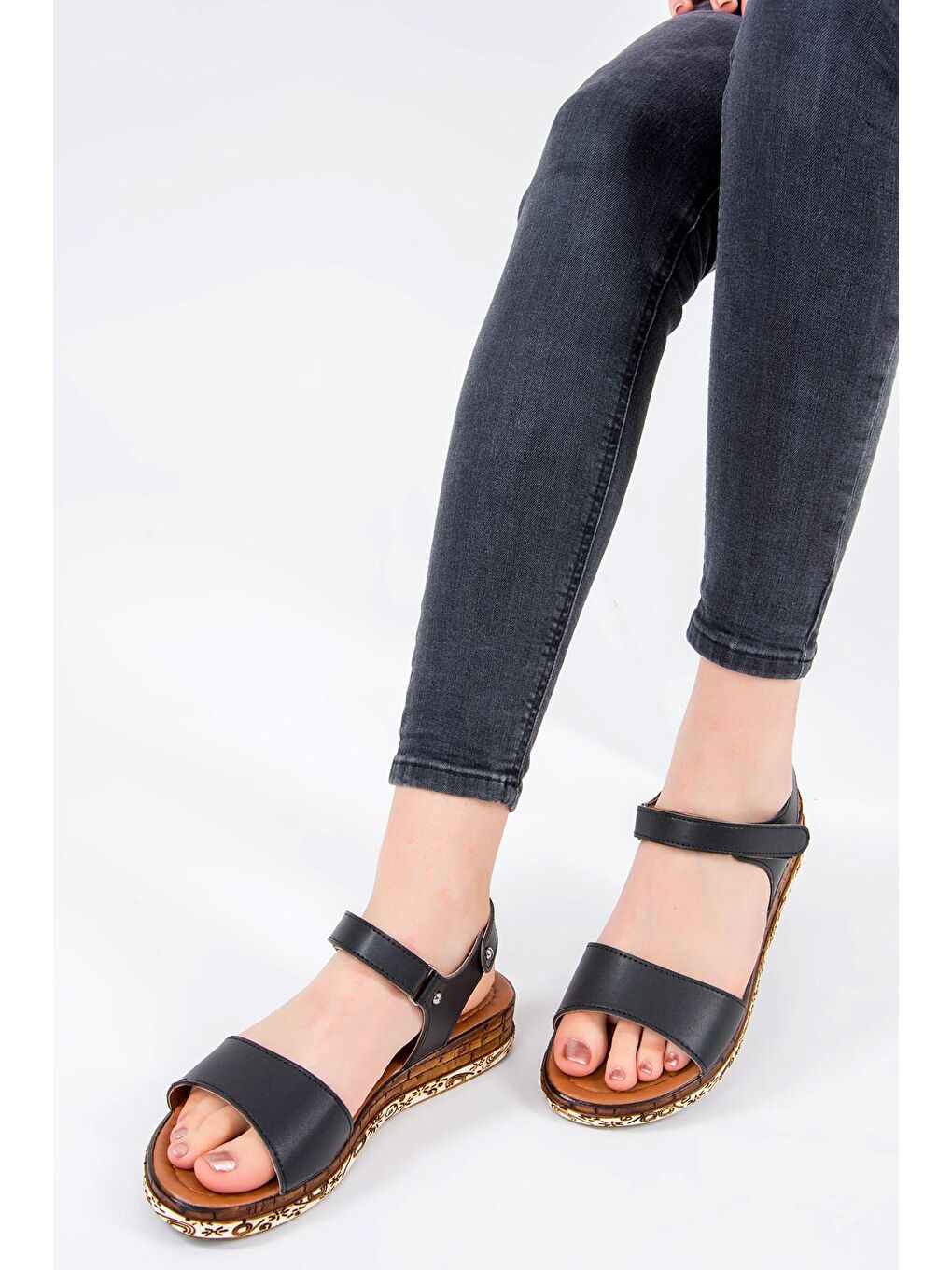 Siyah Kadın Sandalet F288061309-1