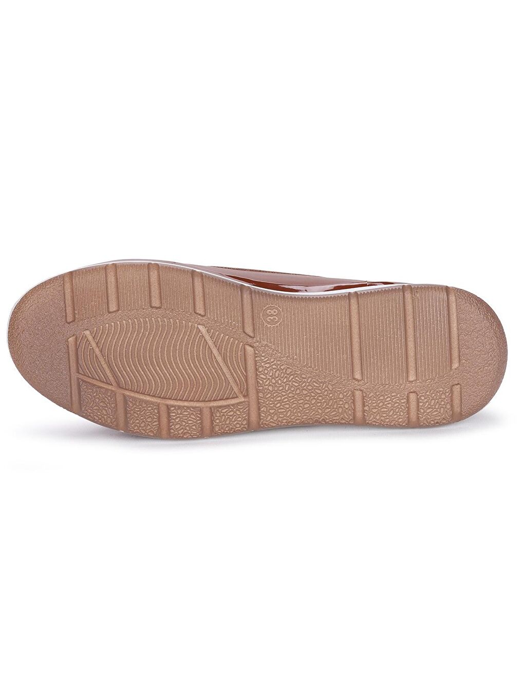 Kahverengi Lazer Kesim Kadın Günlük Babet Ayakkabı Cns 1023-5