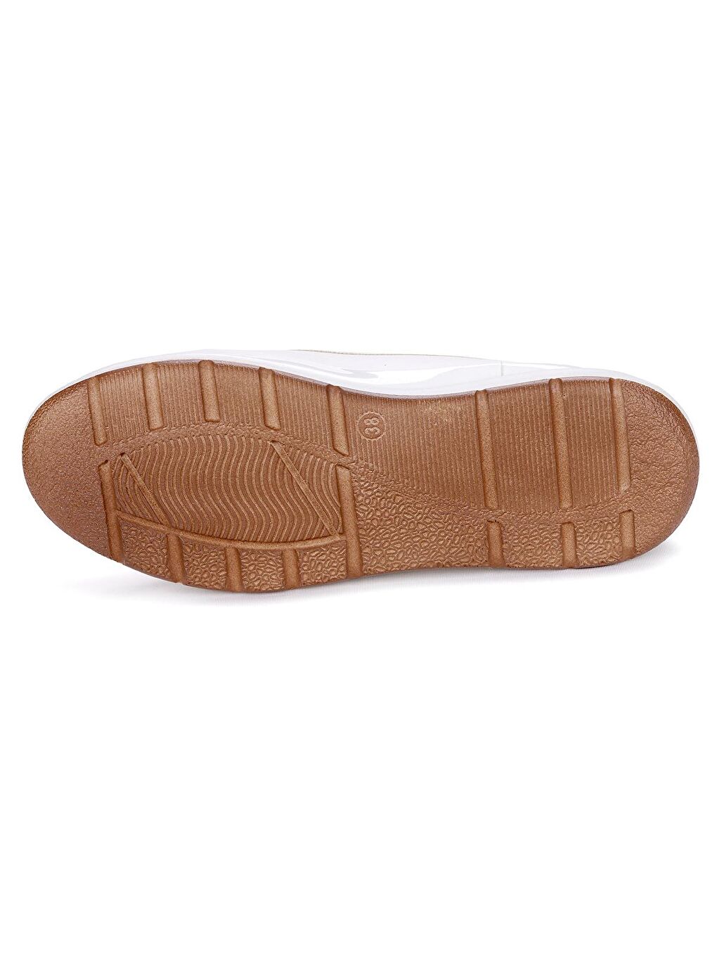 Beyaz Lazer Kesim Kadın Günlük Babet Ayakkabı Cns 1023-5