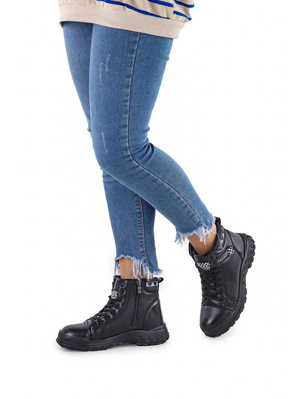 Siyah Termo Taban Kadın Bot Ayakkabı Twg 7126 Nova-1