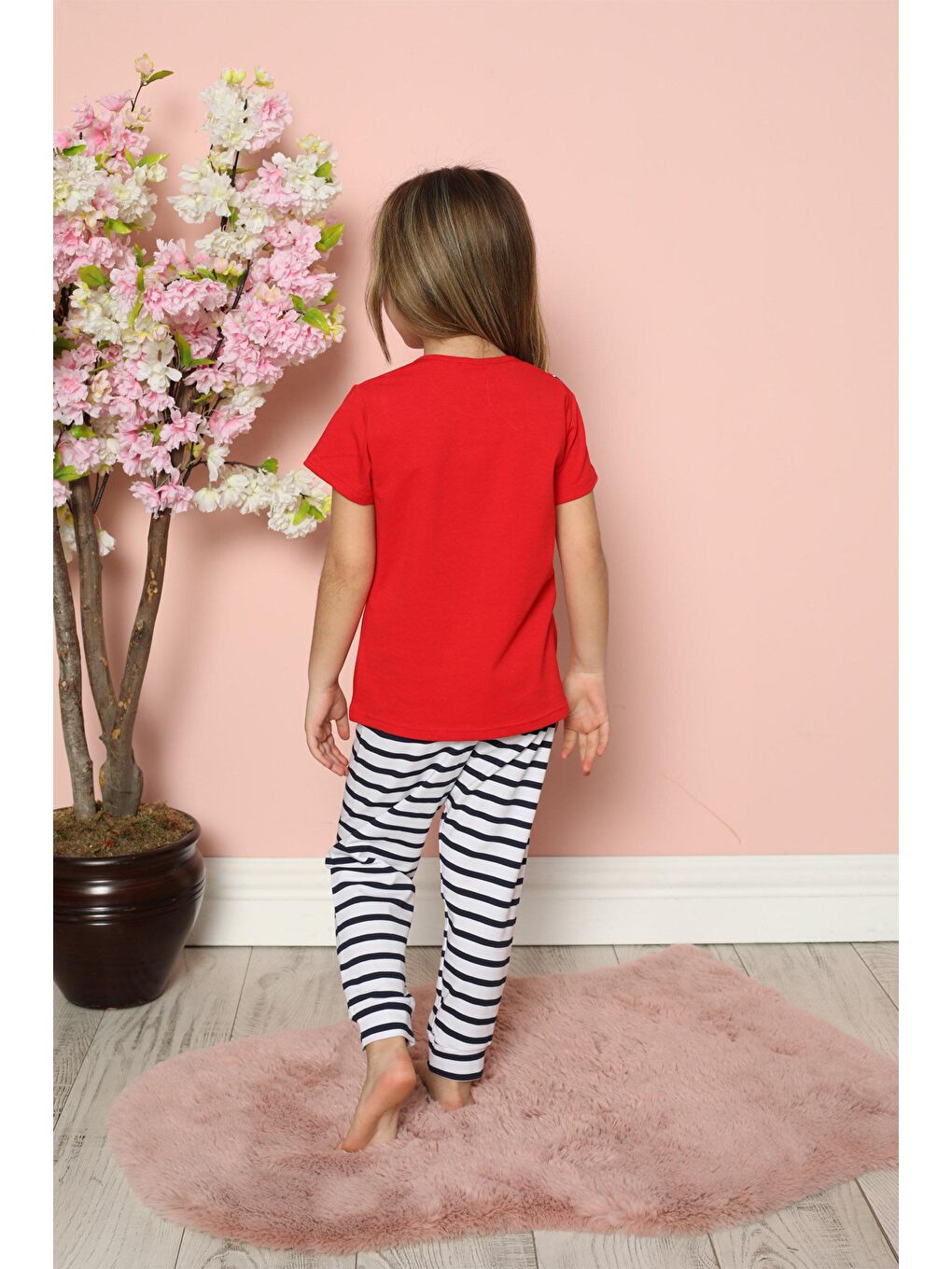 DomiKids Karışık Kız Çocuk Kısa Kol Pijama Takım - 1