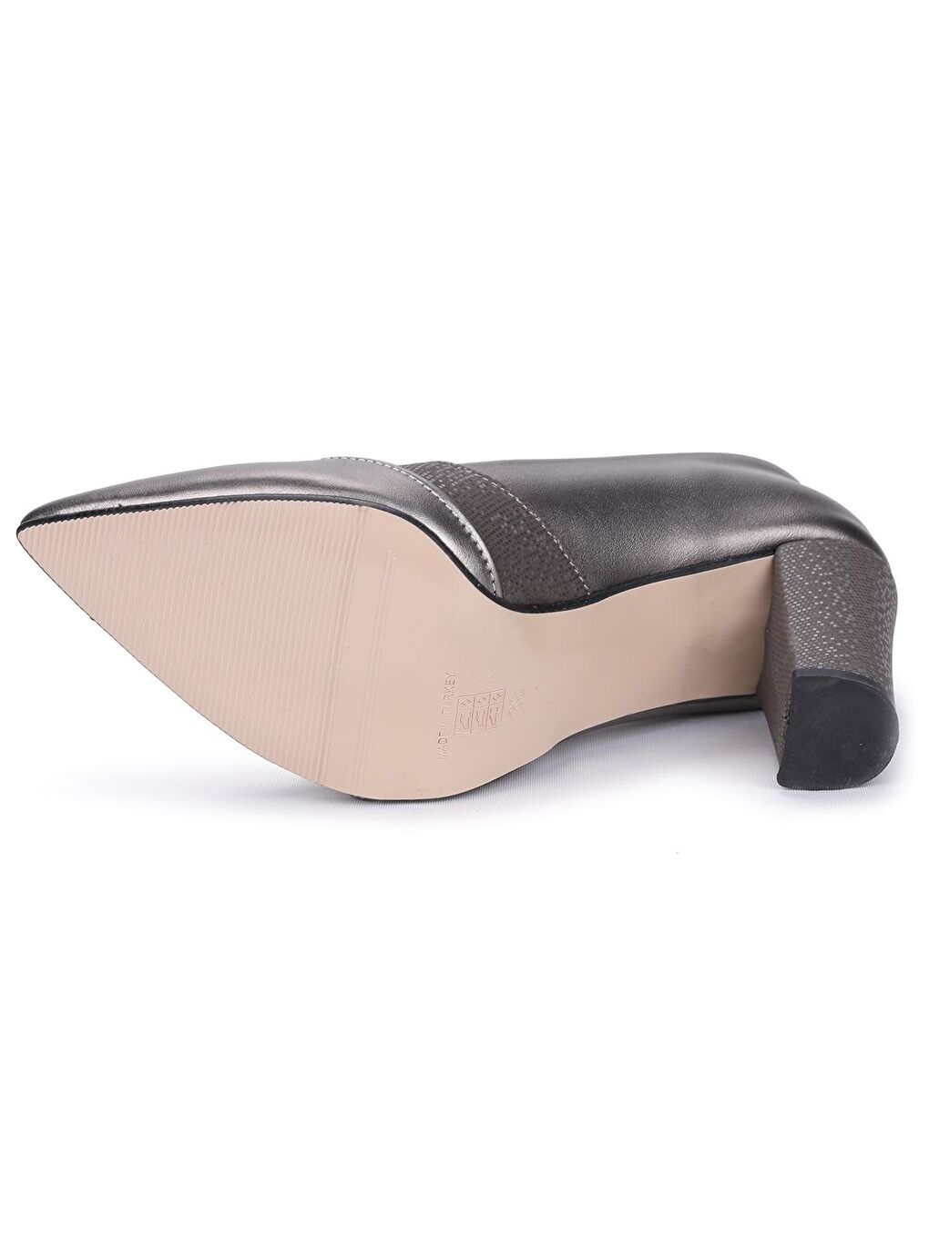 Bej Cilt Günlük 8 Cm Topuklu Kadın Ayakkabı 132-1122-5