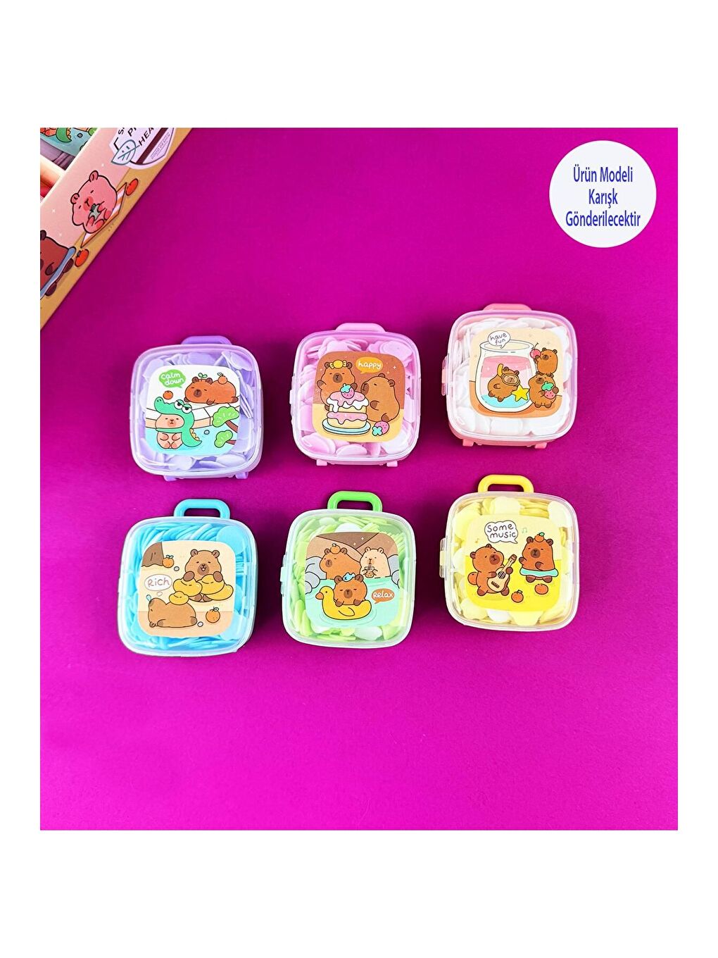 Tasarımlı Bavul Şeklinde 200 Yaprak El Sabunu