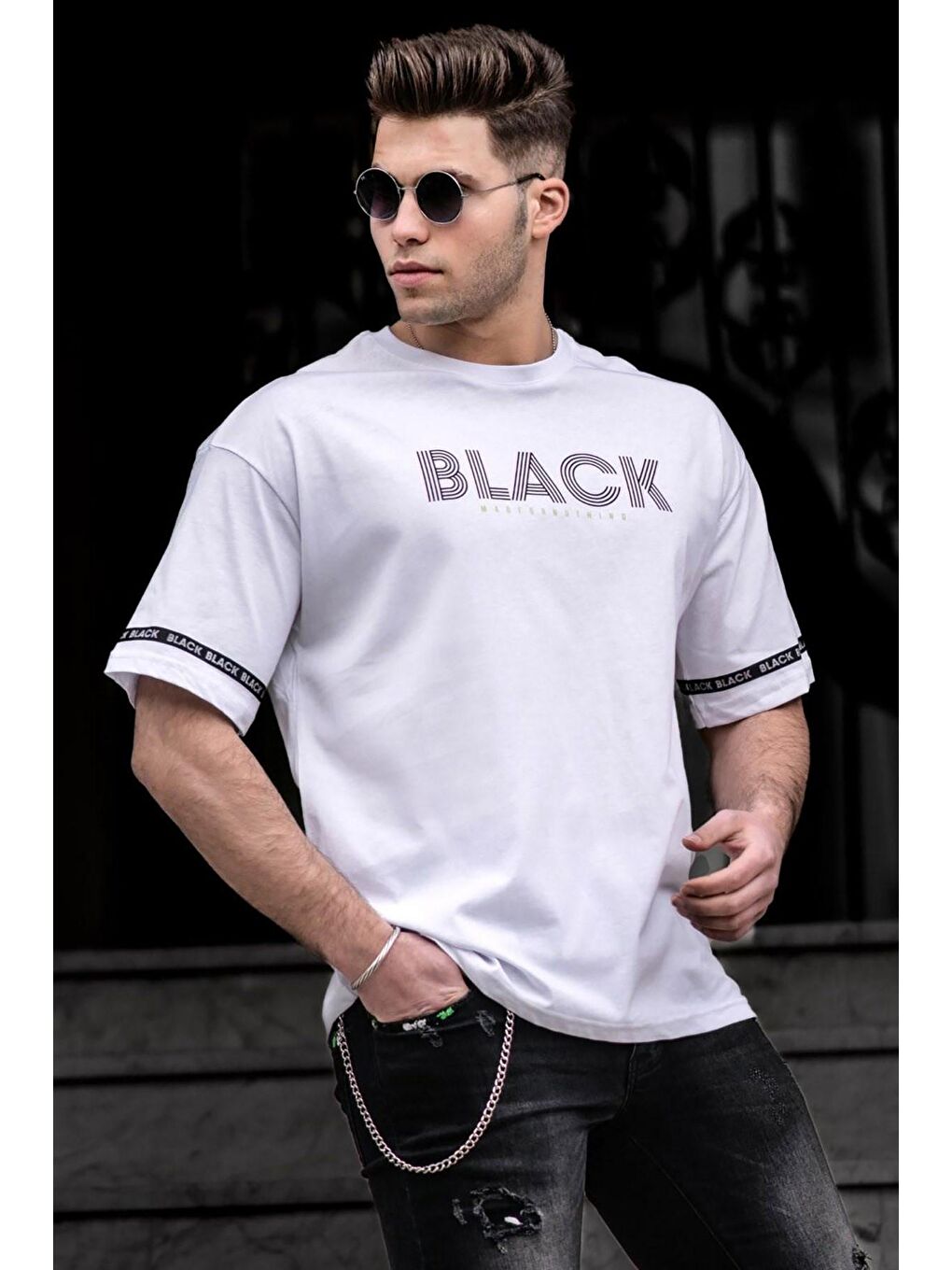 Beyaz Erkek Tişört 4976