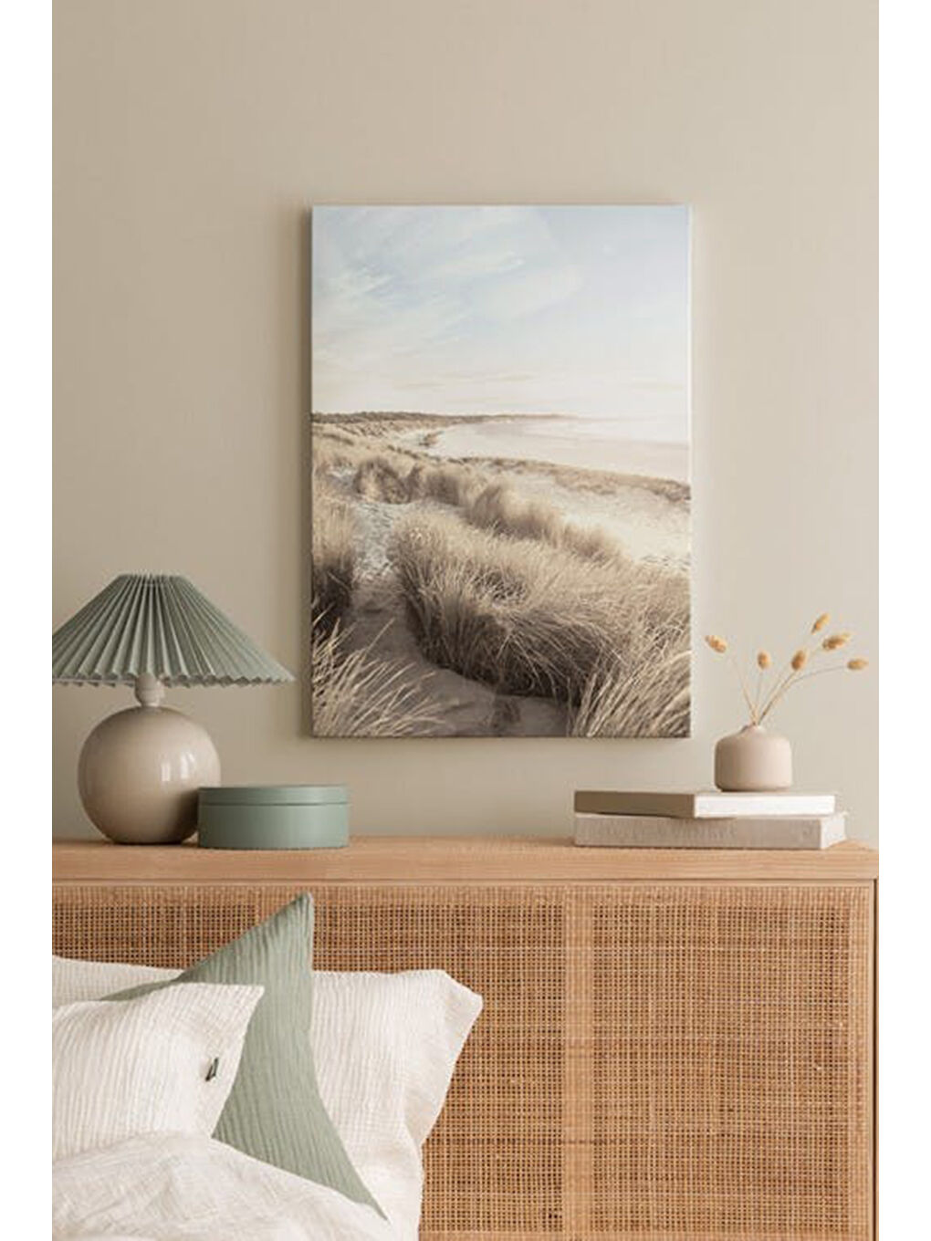 Beyaz Dekoratif Kanvas Duvar Tablo - ARTCANVAS105-4060