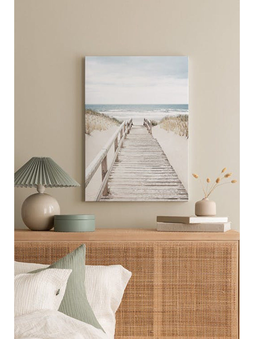 Beyaz Dekoratif Kanvas Duvar Tablo - ARTCANVAS106-70100