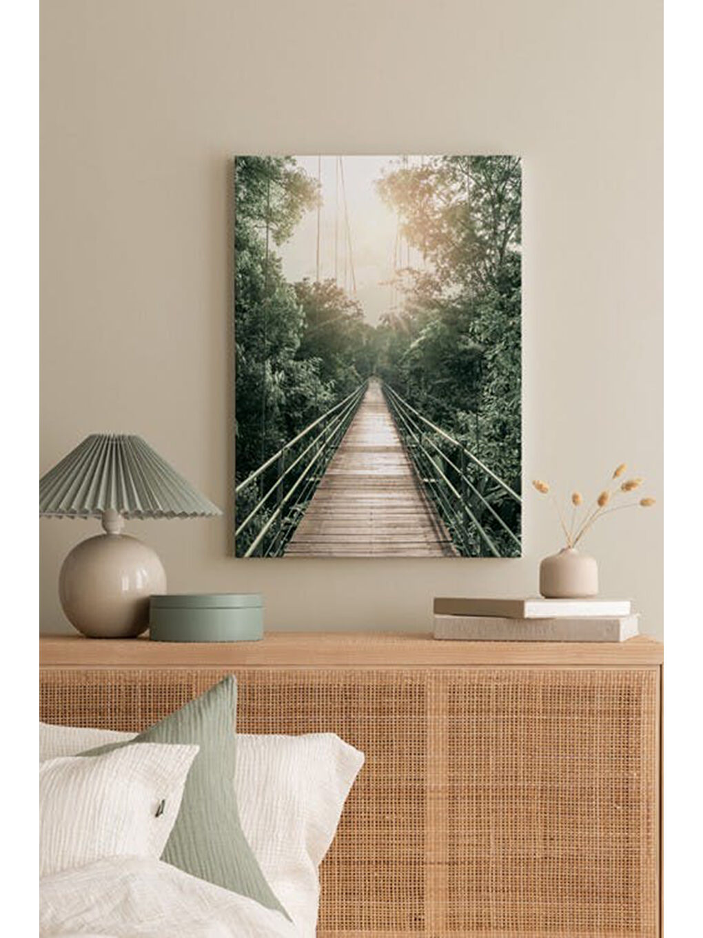 Beyaz Dekoratif Kanvas Duvar Tablo - ARTCANVAS111-4060