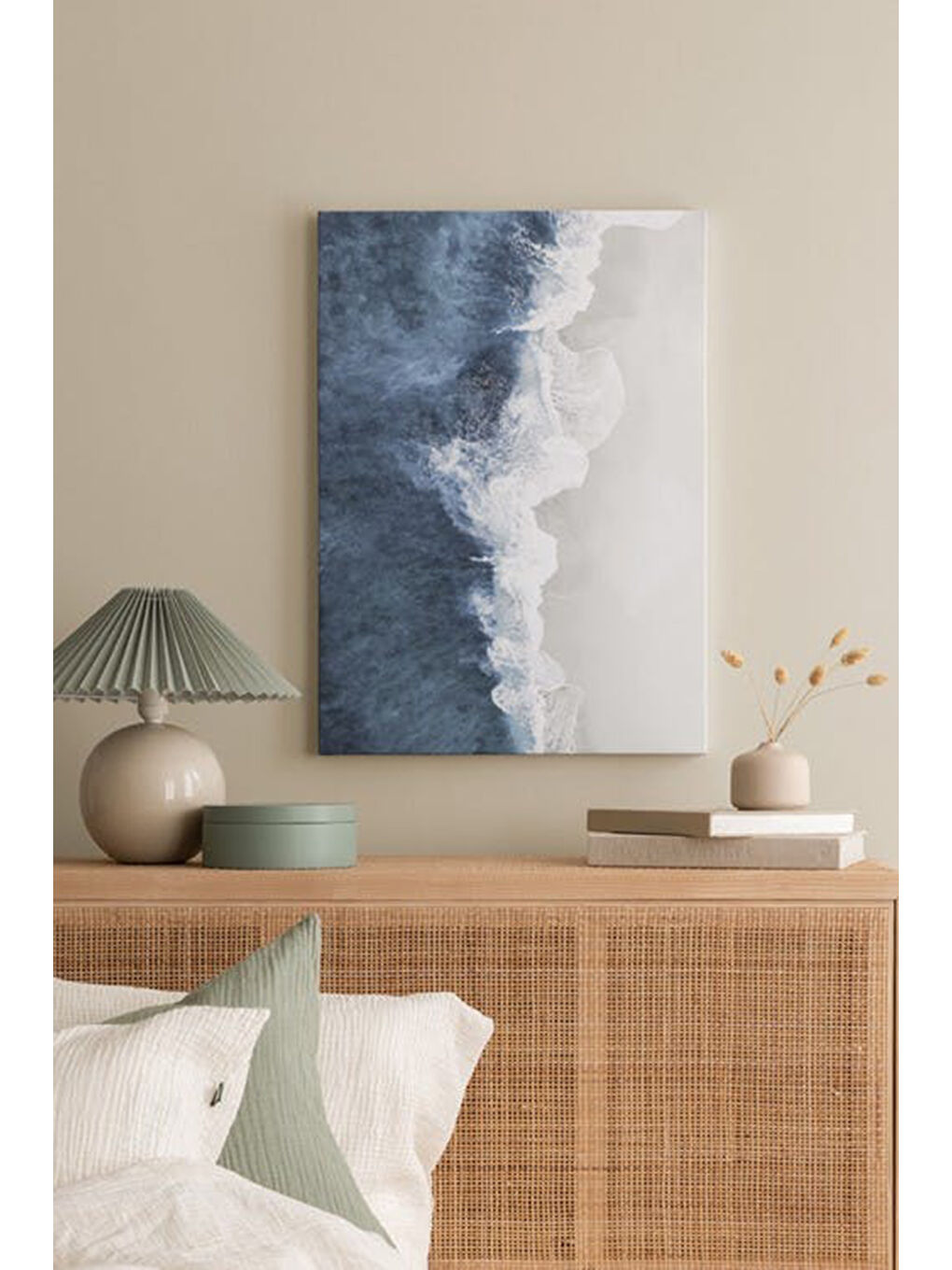 Beyaz Dekoratif Kanvas Duvar Tablo - ARTCANVAS39-4060