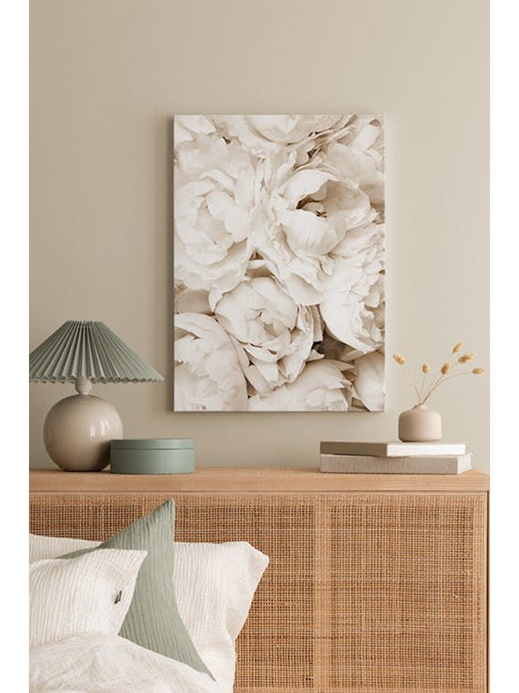 Beyaz Dekoratif Kanvas Duvar Tablo - ARTCANVAS49-4060