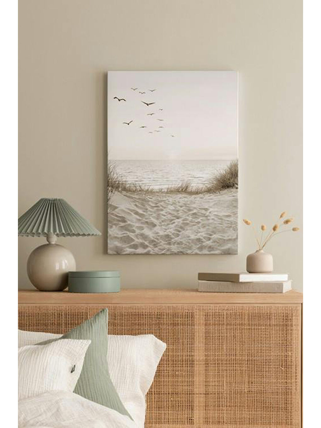 Beyaz Dekoratif Kanvas Duvar Tablo - ARTCANVAS50-4060