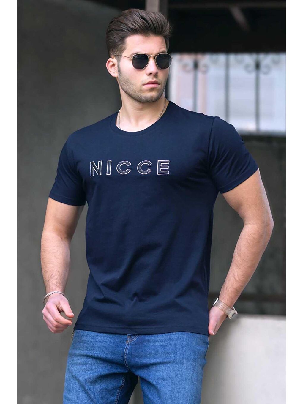 Lacivert Erkek Tişört 4963