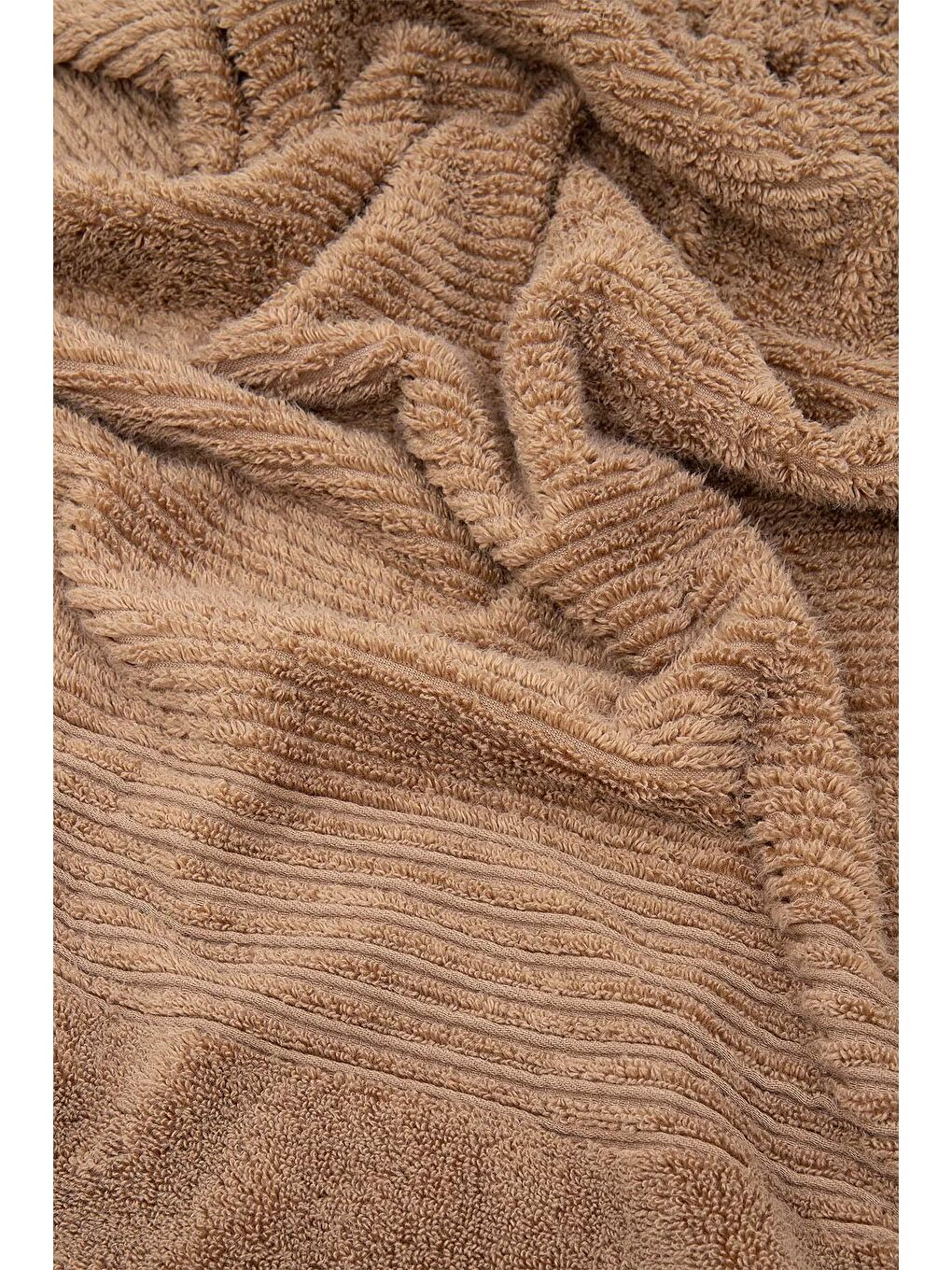 Arina El Yüz Havlusu %100 Pamuk Air Twist Kahverengi 50x90 Cm-2