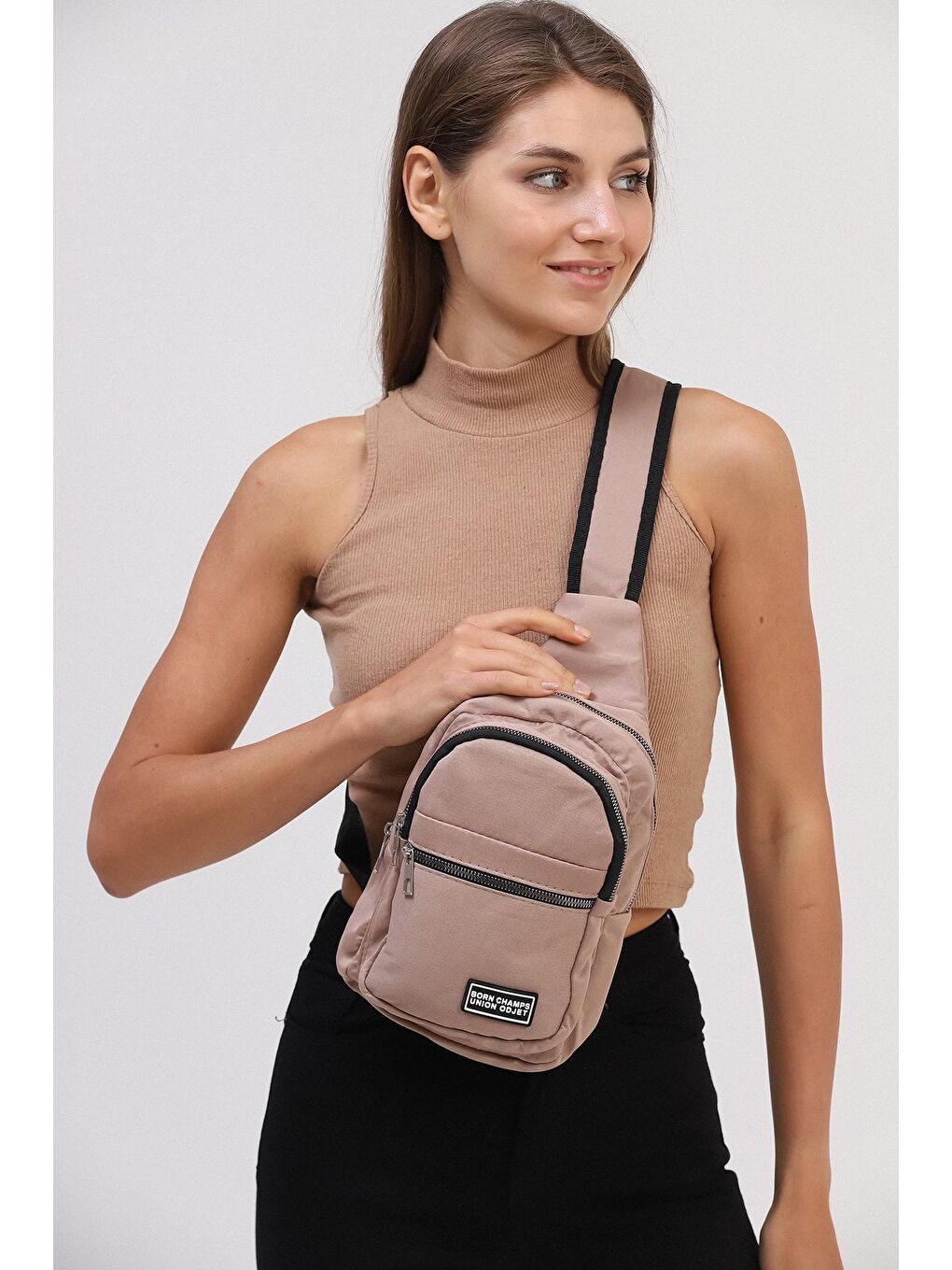 Bej Sırt ve Göğüs Çantası-2