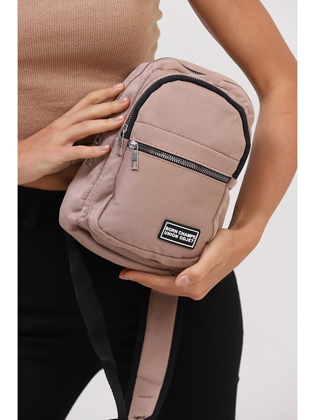 Bej Sırt ve Göğüs Çantası-3