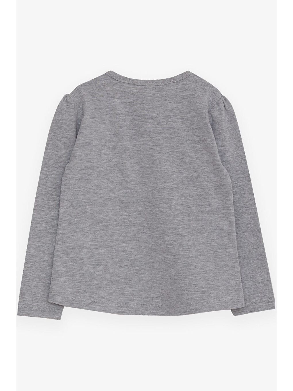 Kız Çocuk Uzun Kollu Tişört Havalı Kız Baskılı Gri Melanj (1.5-5 Yaş)-1