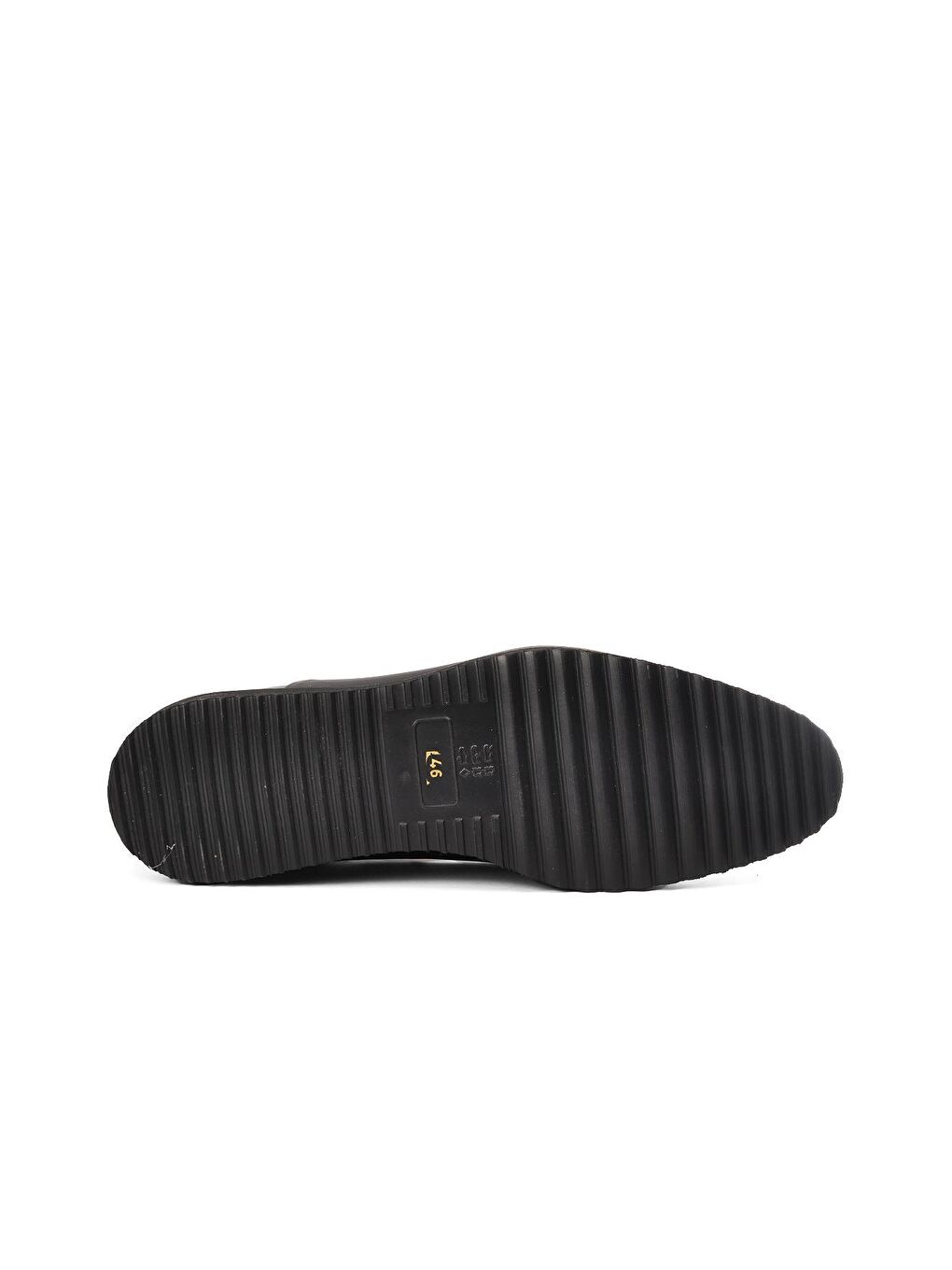 Siyah Deri Büyük Numara Erkek Klasik Ayakkabı 6590-B-4