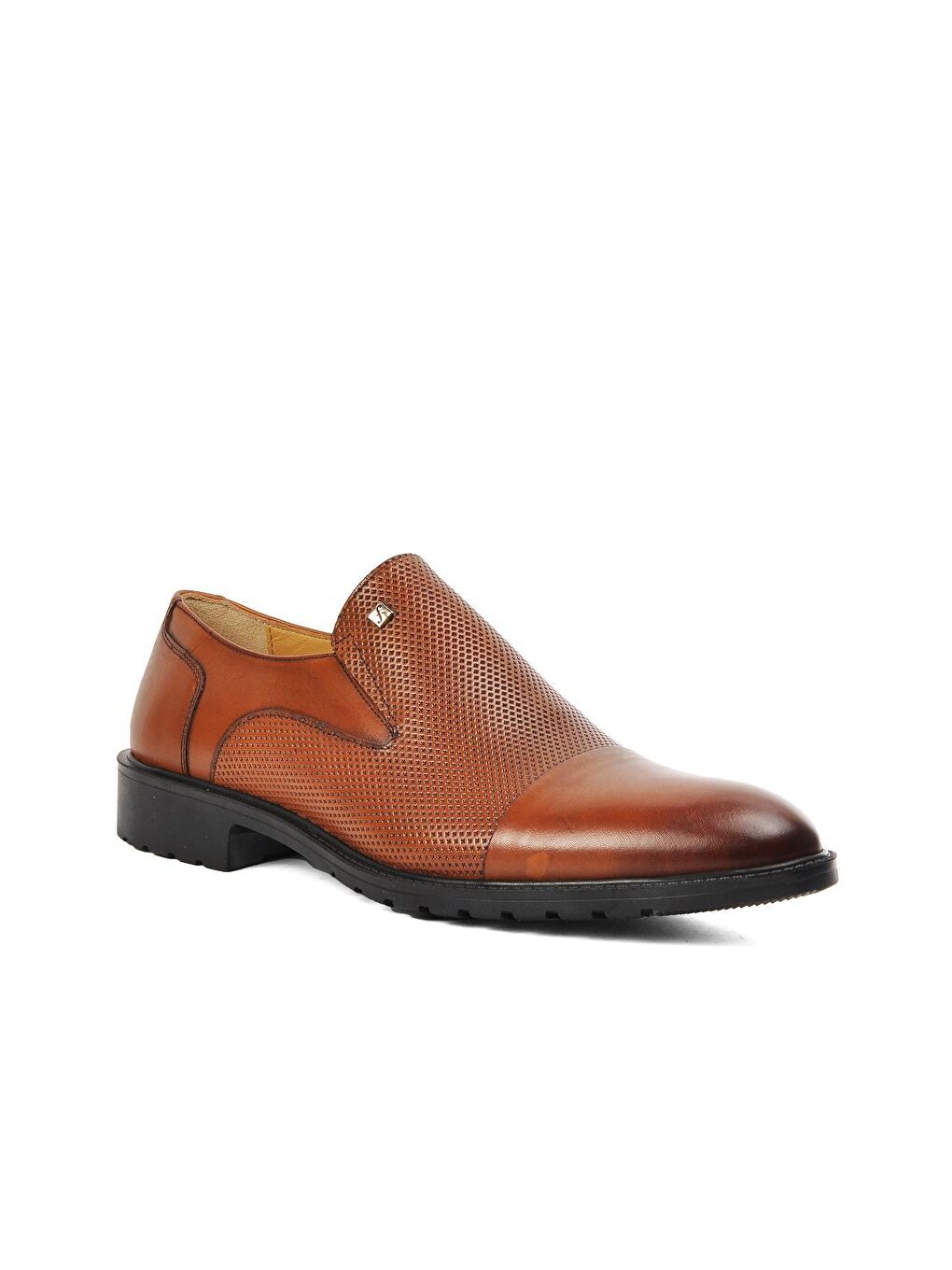 Kahverengi Taba Hakiki Deri Erkek Klasik Ayakkabı 8599-2