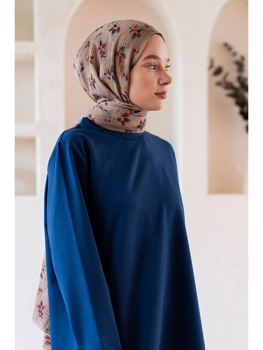 Sarı Kadın Ütü İstemeyen Meşe Desen Bürümcük Şal-3