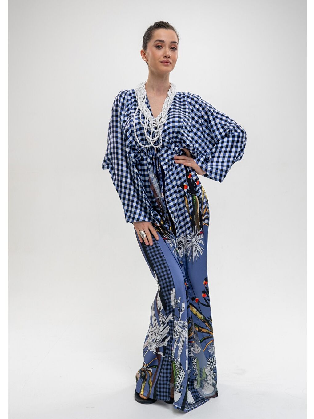 Karışık Kaktüs Kimono-1