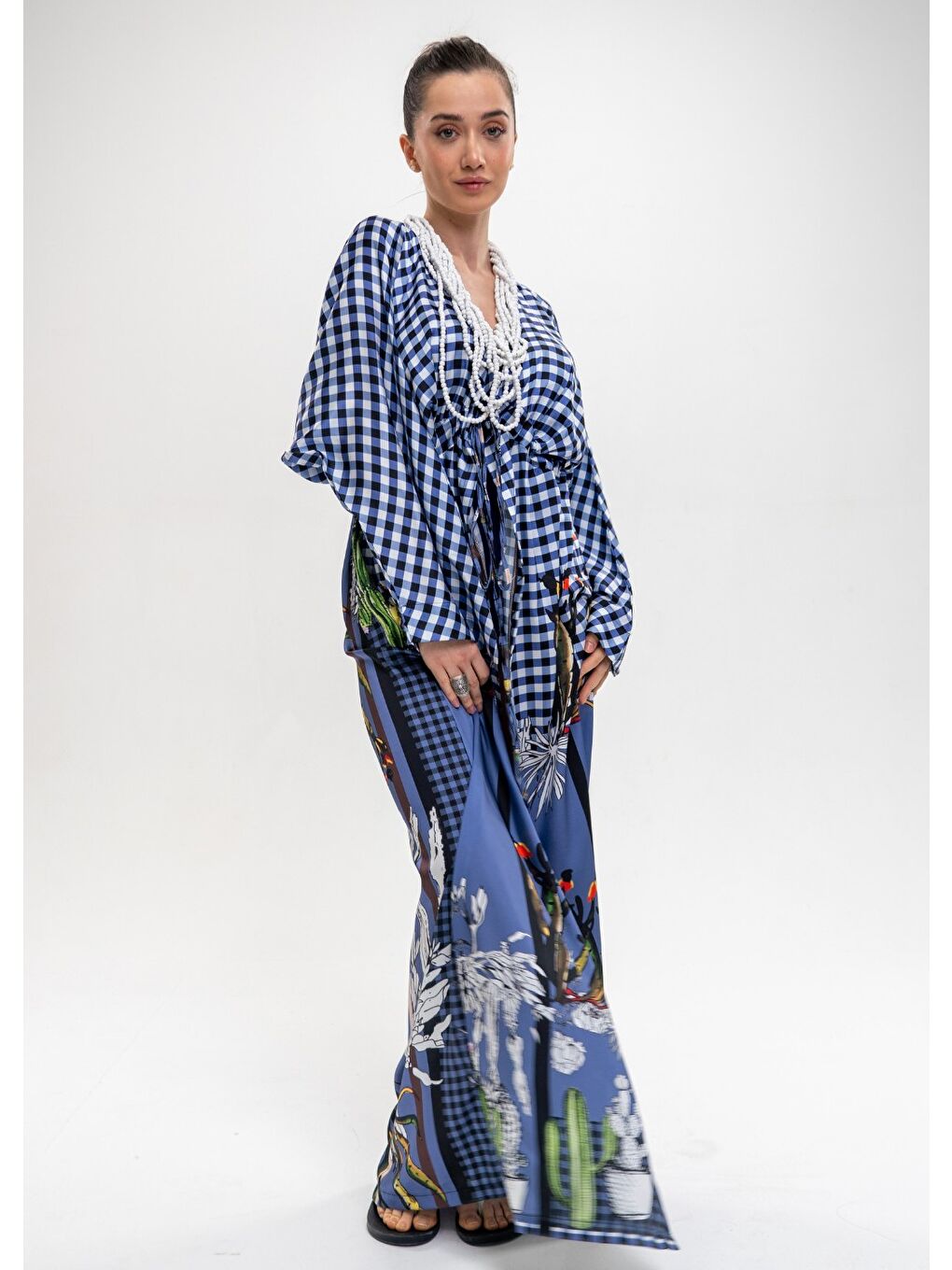 Karışık Kaktüs Kimono-2