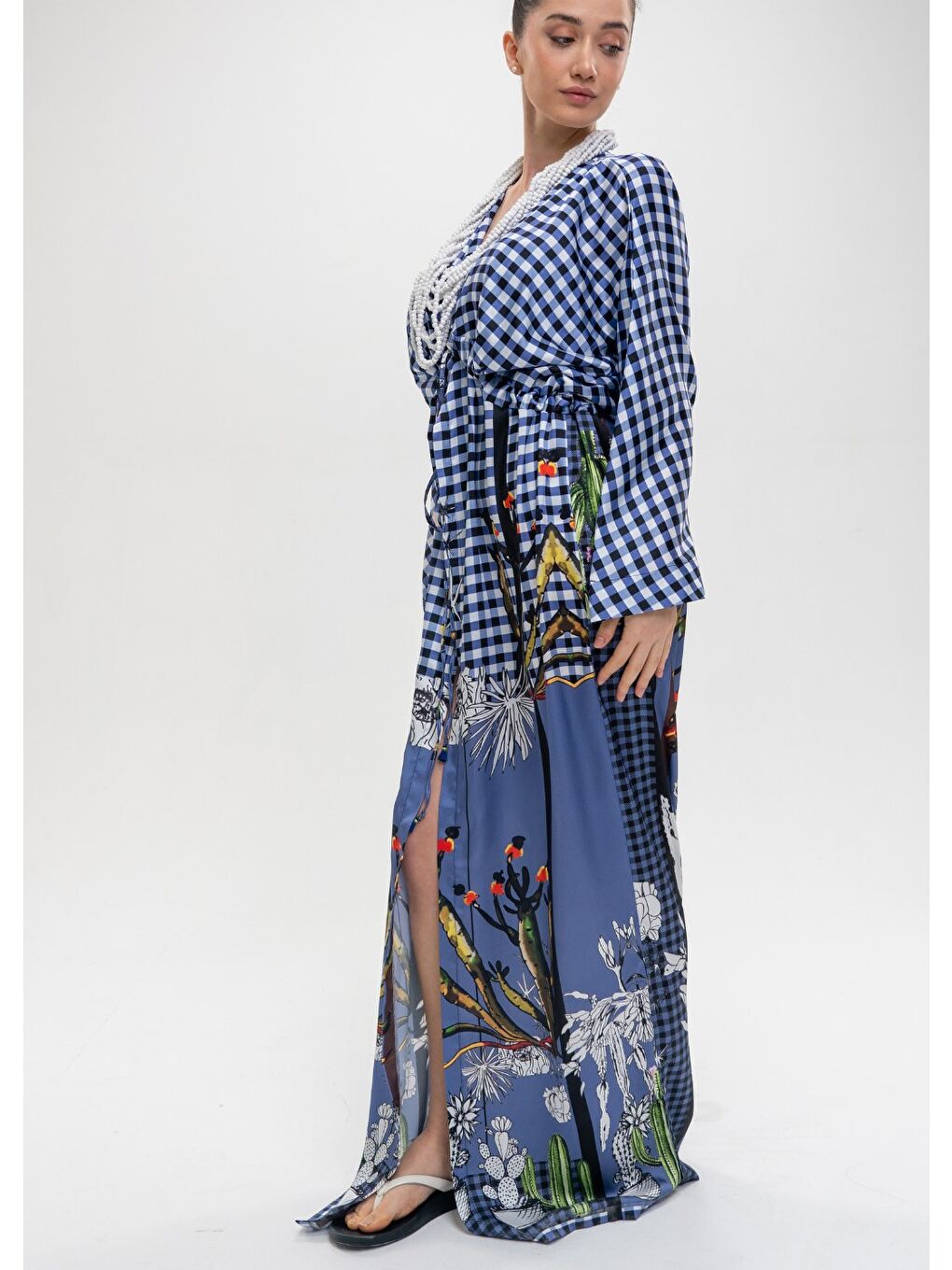 Karışık Kaktüs Kimono-4