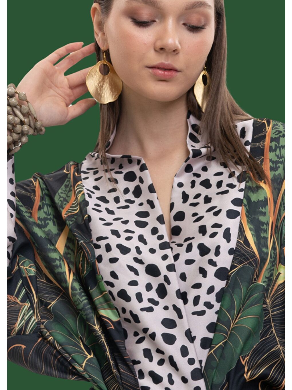 Karışık Kaplan Kimono